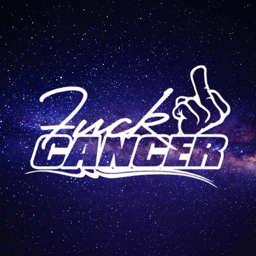 F Cancer 8x5 Inch Decal - "Fuck Cancer" Sticker for Car, Truck, Window, and Bumper - Customizable Design vinyl