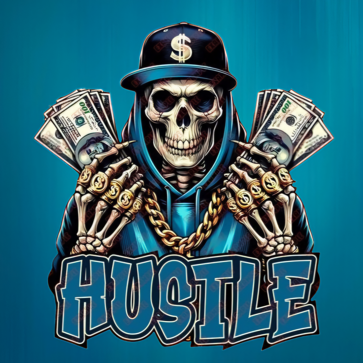 Hustle UV-DTF Sticker, Decal for Cars, Trucks, Laptops, Tumbles and More