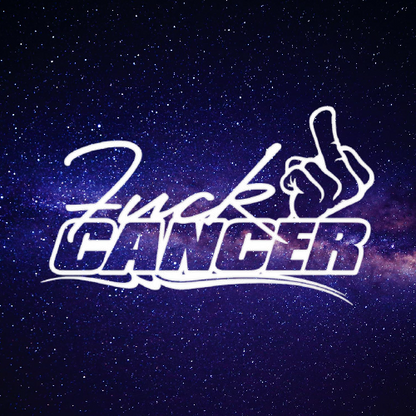 F Cancer 8x5 Inch Decal - "Fuck Cancer" Sticker for Car, Truck, Window, and Bumper - Customizable Design vinyl