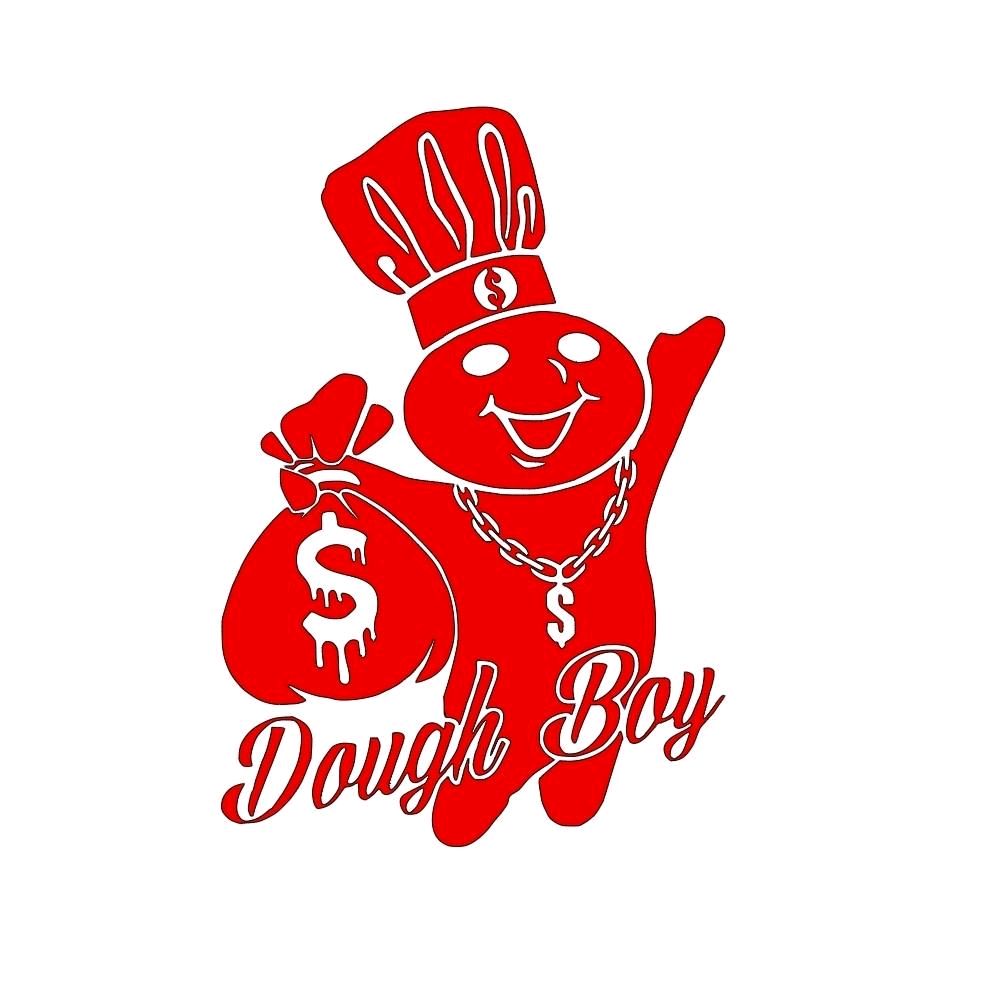Dough boy money bags decal sticker, multiple colors and sizes