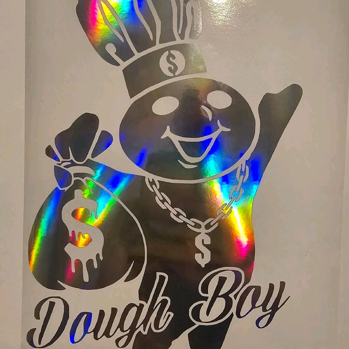 Dough boy money bags decal sticker, multiple colors and sizes