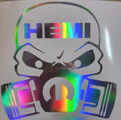 Hemi Mopar skull vinyl decal ram truck charger challenger Durango