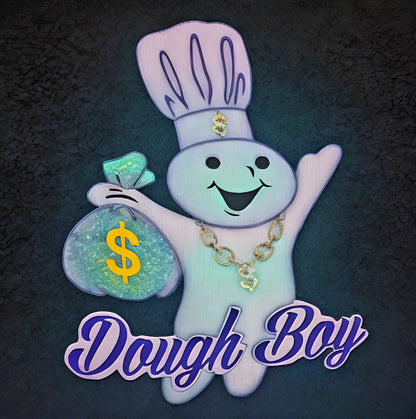 Dough boy money bags decal sticker, multiple colors and sizes