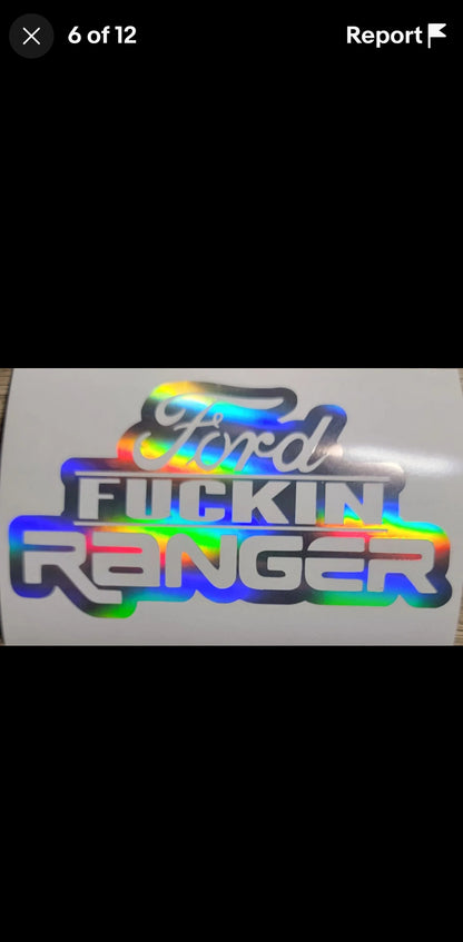 Ford fuckin ranger decal | Window decal | meme decal | Funny bumper sticker