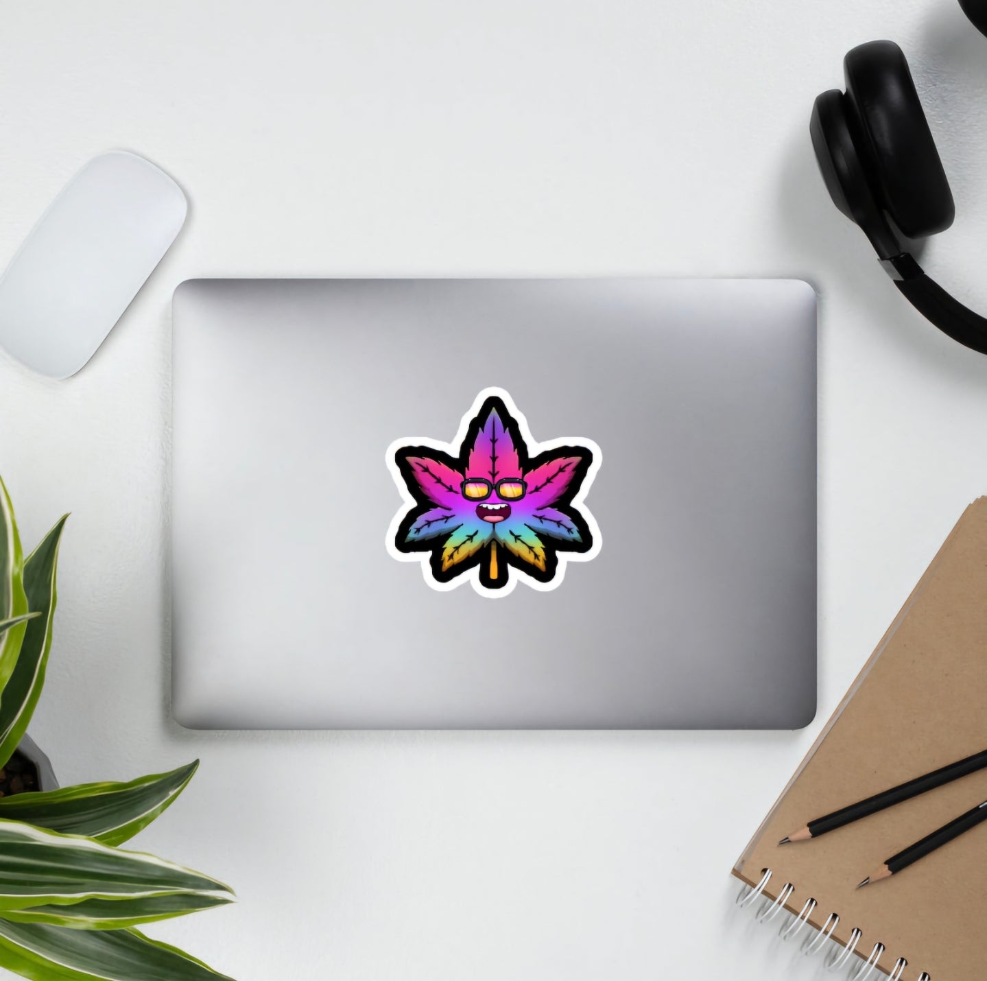 Pot Leaf DTF Stickers for Cars, Laptops, and More - Decorative, Waterproof, and UV Resistant