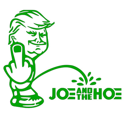 Trump Joe and the hoe vinyl decal | Window decal | Car Sticker | Funny decals | Bumper stickers | Laptop sticker | Jeep