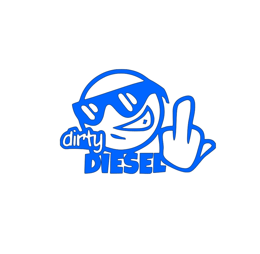 Dirty diesel truck decal, Bumper sticker window decal