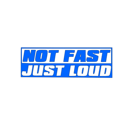 'Not Fast Just Loud - Vinyl Decal Sticker for Car