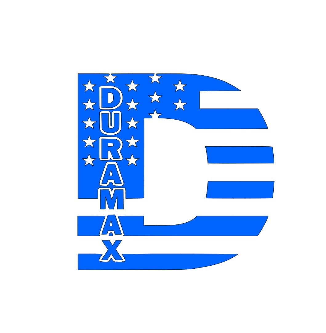 Duramax D truck decal bumper sticker 11 inches