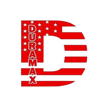 Duramax D truck decal bumper sticker 11 inches