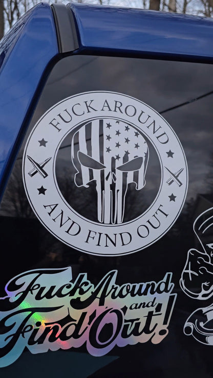 F*ck around and find out car truck decal. Multiple sizes and colors