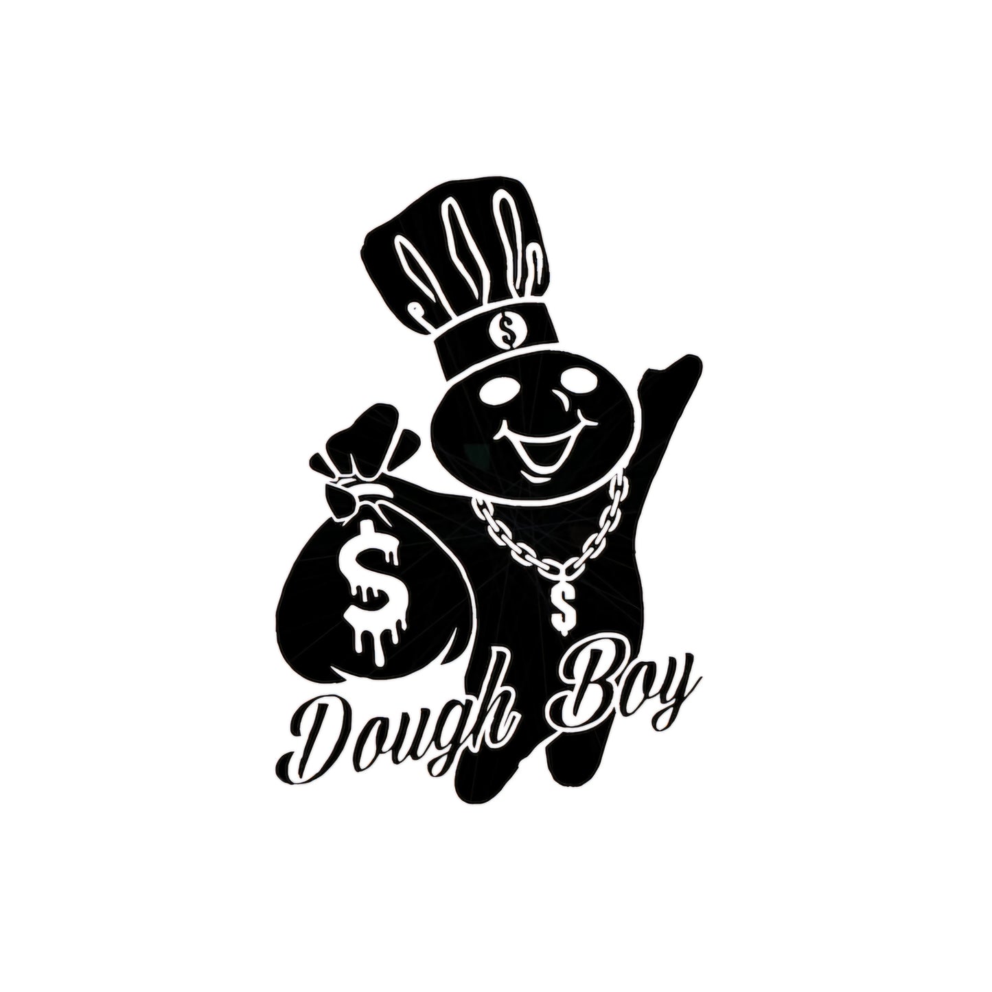 Dough boy money bags decal sticker, multiple colors and sizes