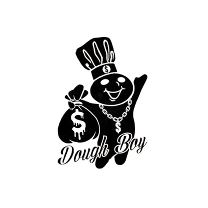 Dough boy money bags decal sticker, multiple colors and sizes