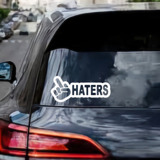 F haters decal sticker multiple colors available