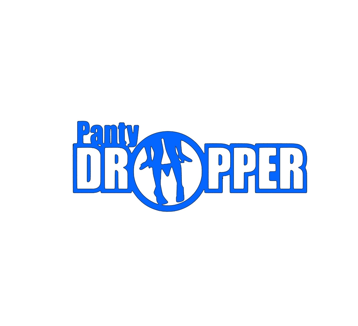 Panty dropper decal for cars and truck windows