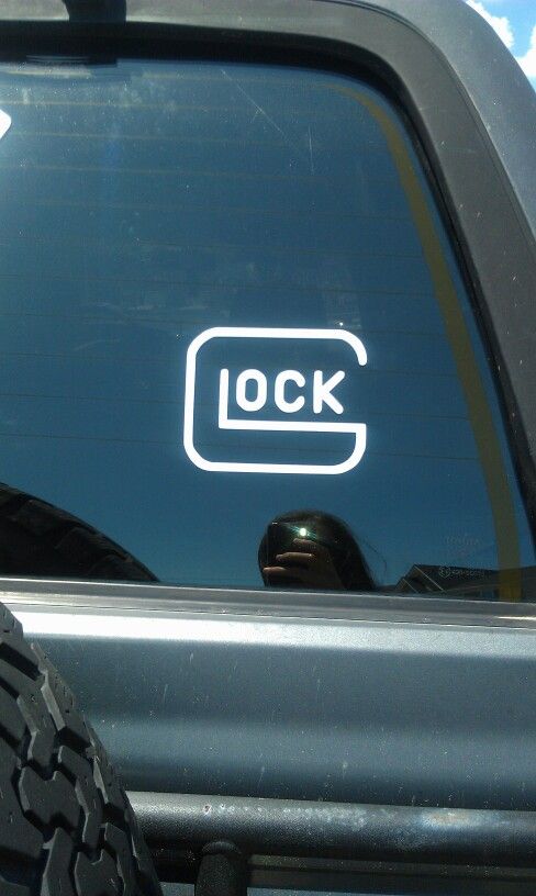 Glock decal. Premium vinyl decal with multiple colors and sizes