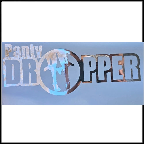 Panty dropper decal for cars and truck windows