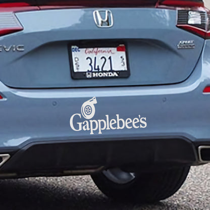 Gapplebees Funny Racing Decals for Cars and Trucks