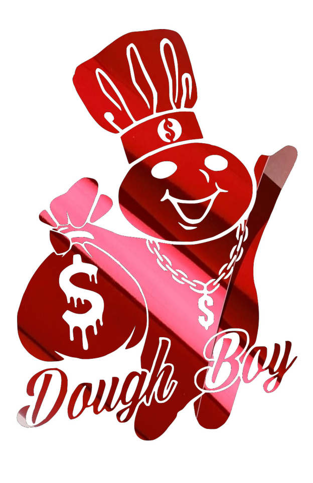 Dough boy money bags decal sticker, multiple colors and sizes