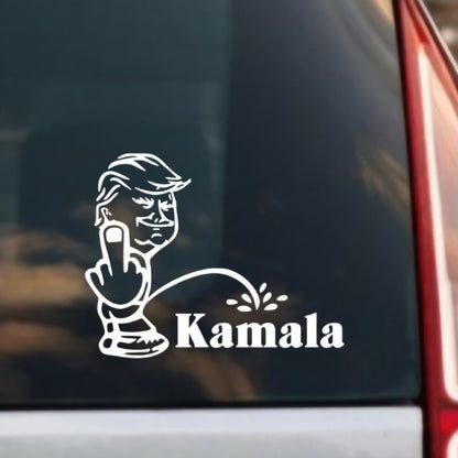 Trump Finger and Doing The Biz on Kamala 9x7 Inches, Multiple Colors Available