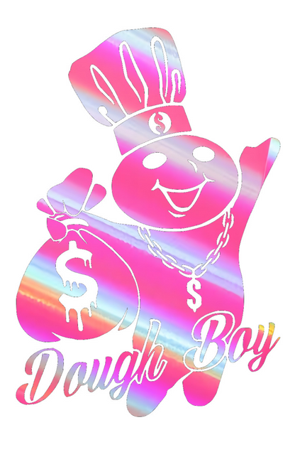 Dough boy money bags decal sticker, multiple colors and sizes