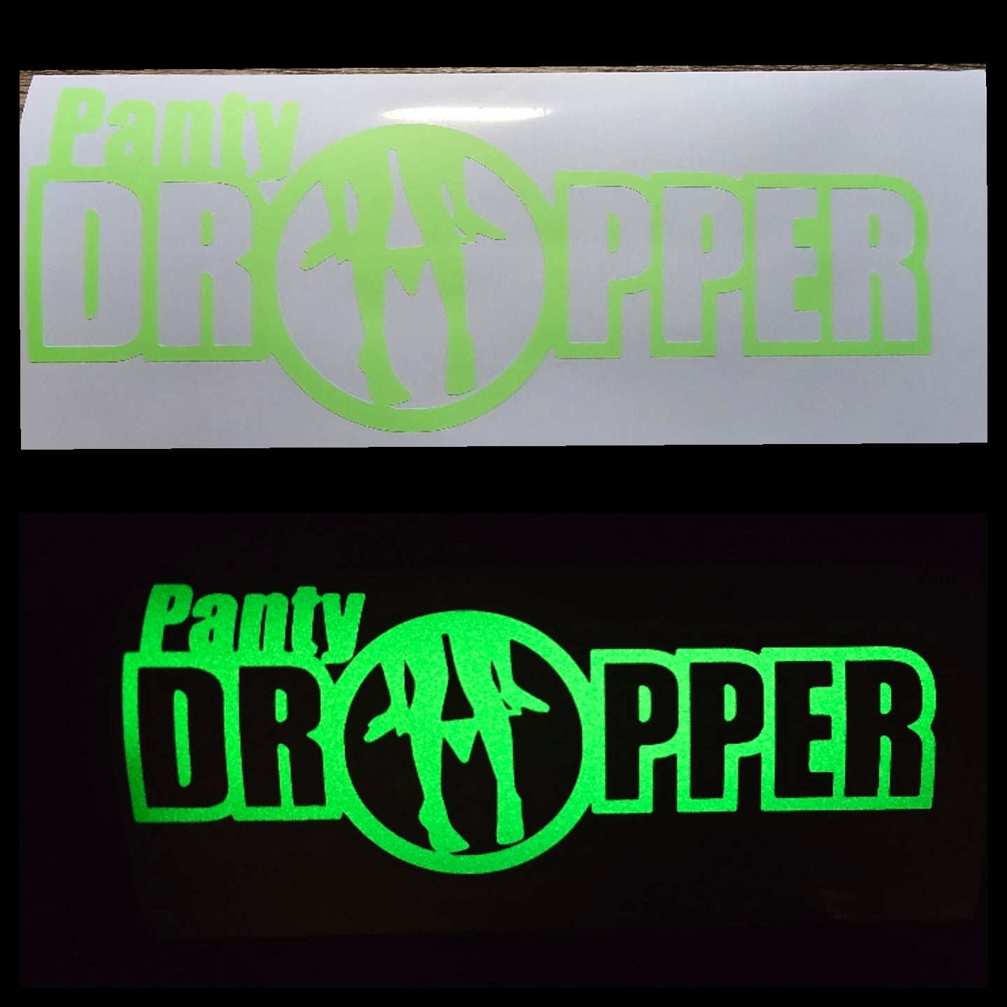 Panty dropper decal for cars and truck windows