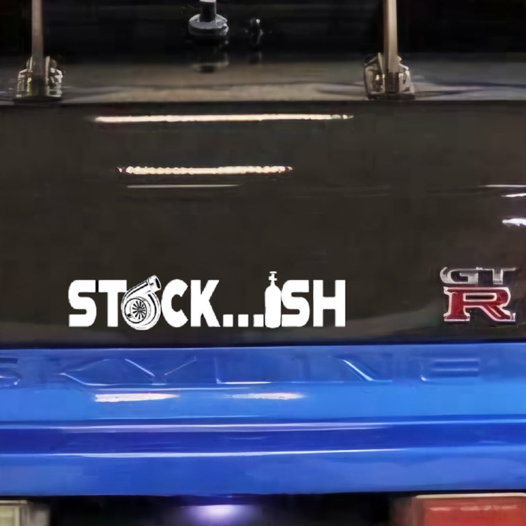 Stock...ish decal for cars or trucks. Bumper sticker window decal