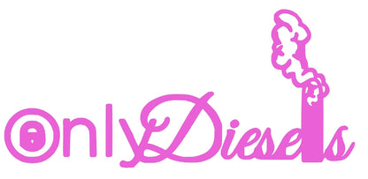 Only diesels viynal window decal, bumper sticker meme