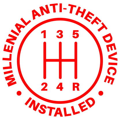 Millennial anti theft | vinyl decal | endangered species | glow in the dark decal | holographic