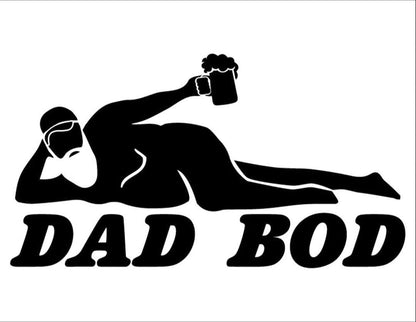 Dad bod beer decal window decal for car, truck or any flat smooth surface