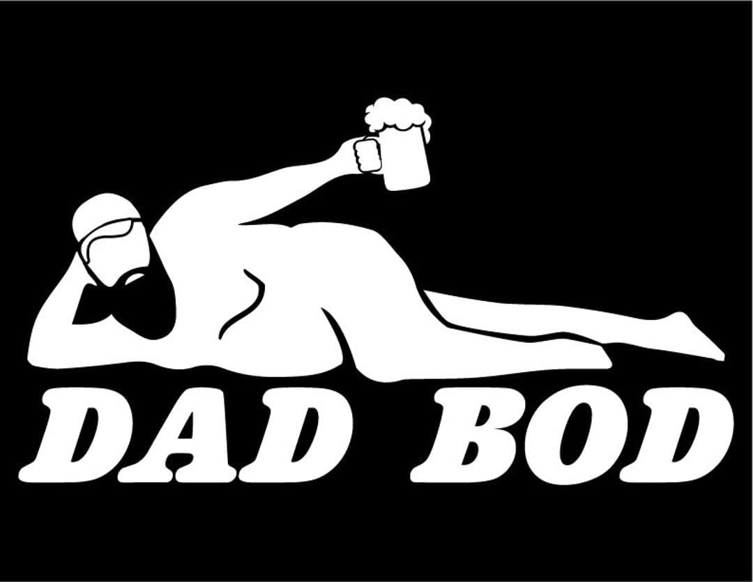 Dad bod beer decal window decal for car, truck or any flat smooth surface