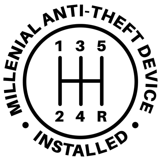 Millennial anti theft | vinyl decal | endangered species | glow in the dark decal | holographic