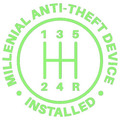 Millennial anti theft | vinyl decal | endangered species | glow in the dark decal | holographic