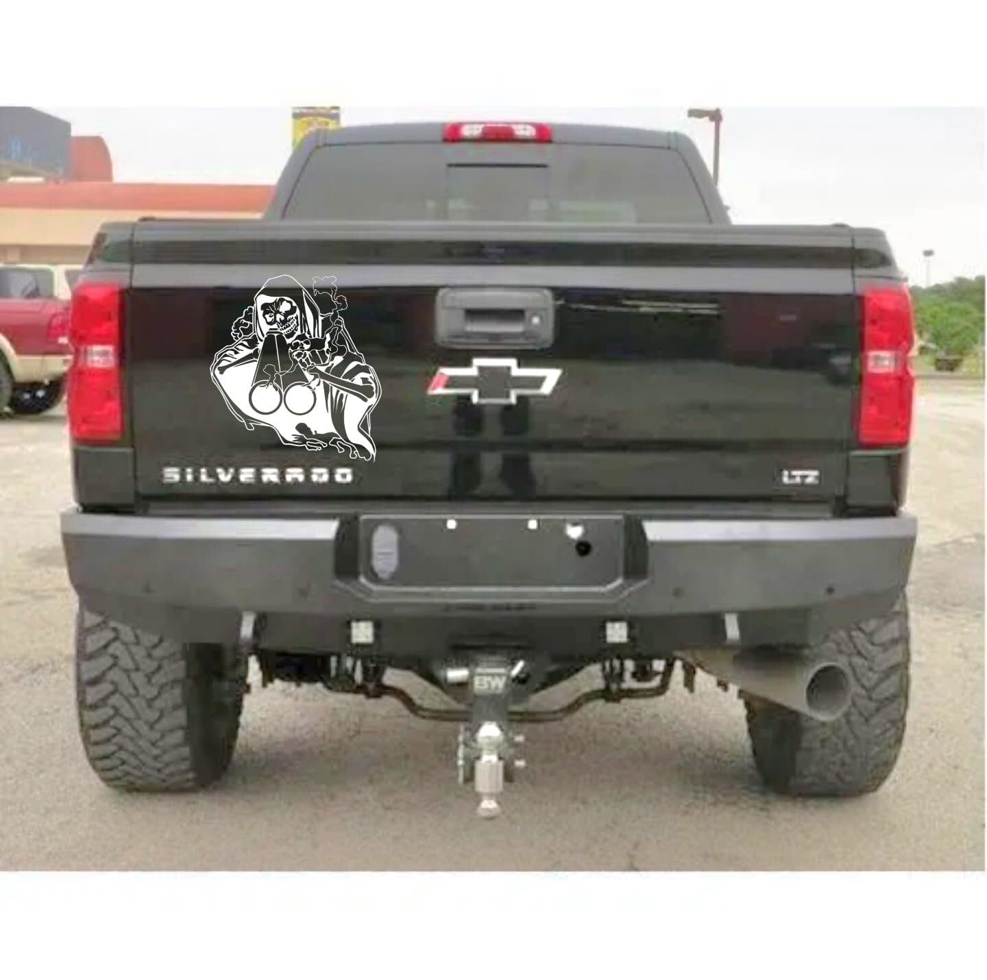 Grimm reaper shotgun decal for tailgate, window truck car or wall ...