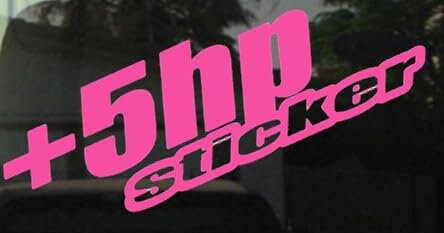 5hp sticker jdm funny decal bumper sticker for car or truck