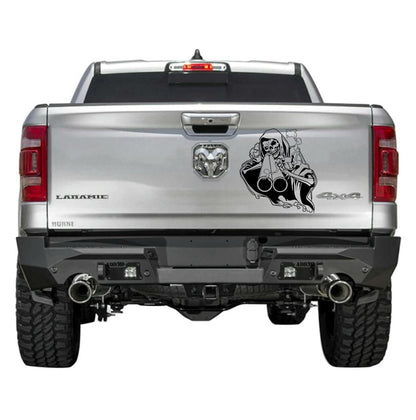 Grimm reaper shotgun decal for tailgate, window truck car or wall