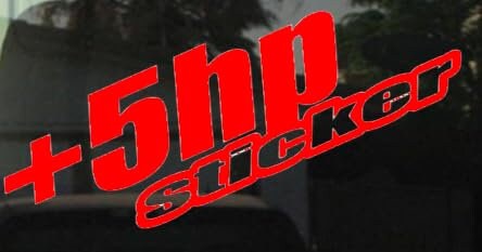 5hp sticker jdm funny decal bumper sticker for car or truck