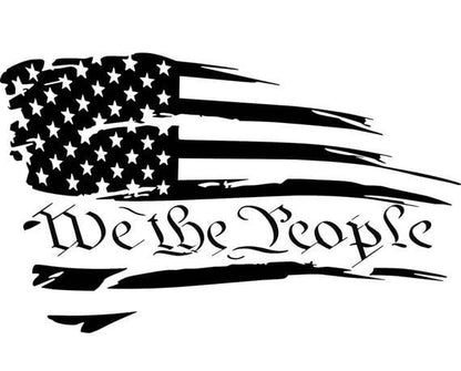 We the people decal | american flag | 2nd amendment | vinyl decal | window decal |