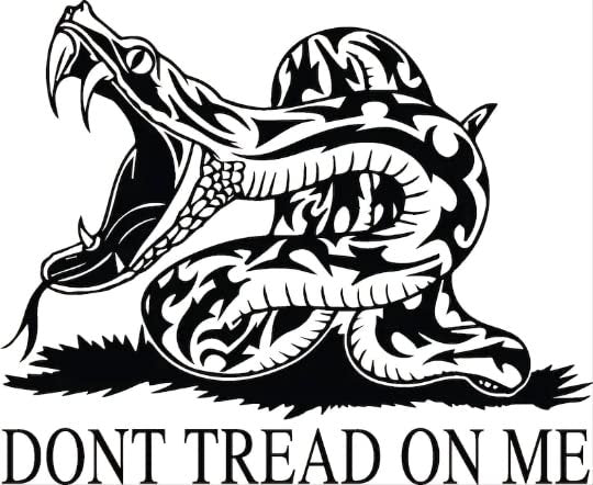 Don't tread on me decal | truck decal | window decal | bumper sticker | laptop sticker