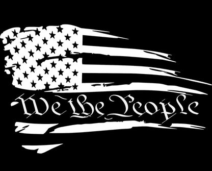 We the people decal | american flag | 2nd amendment | vinyl decal | window decal |