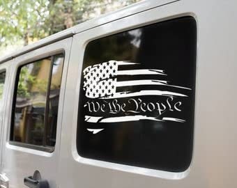 We the people decal | american flag | 2nd amendment | vinyl decal | window decal |