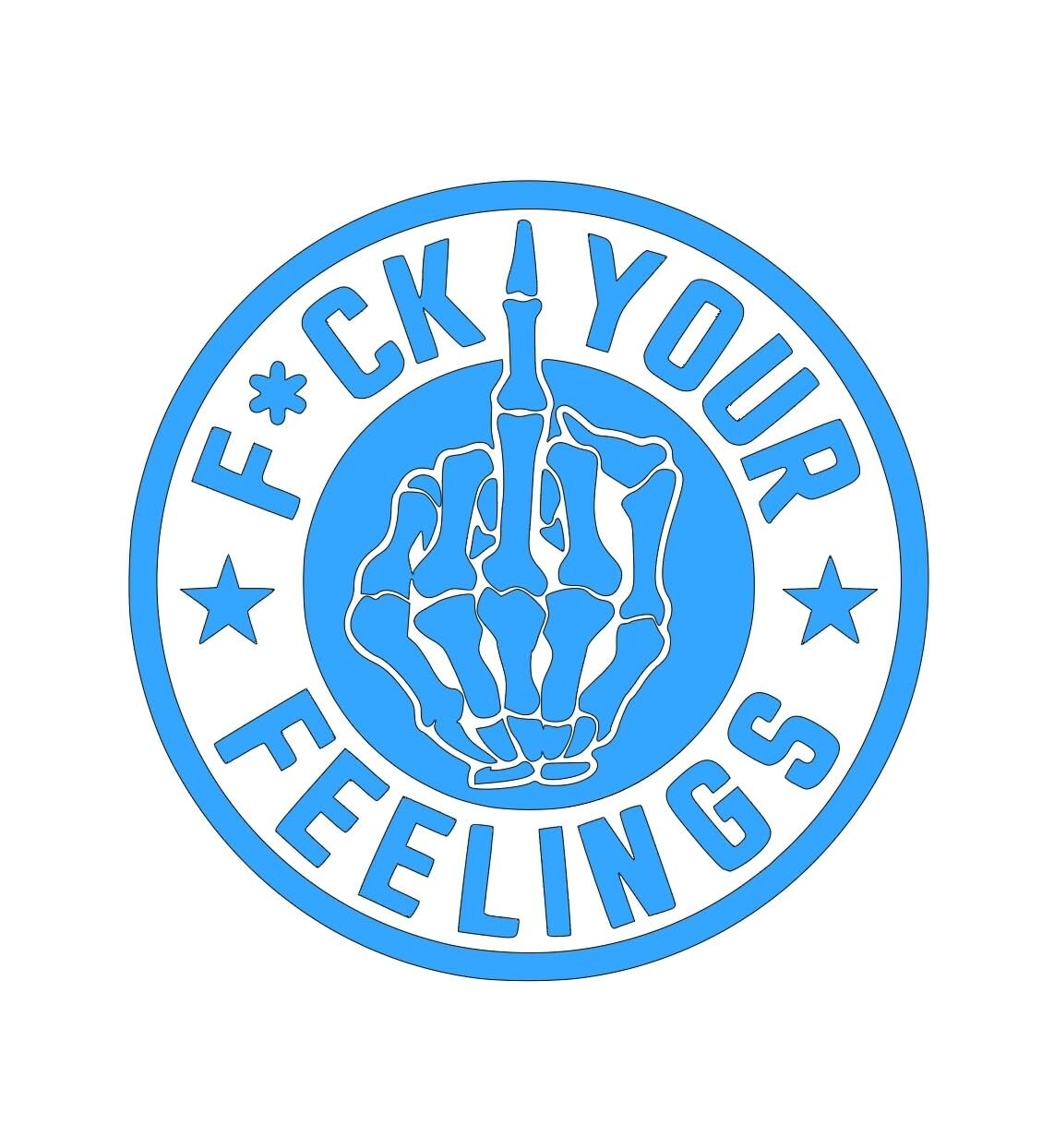 F*ck your feelings decal for car, truck, wall, window, or toolbox decal